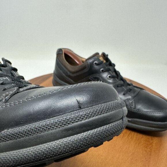 Ecco Remote Sneaker Oxford Size 11.5 EU‎ 45 Black Leather Lace Up Shoes - Picture 10 of 11